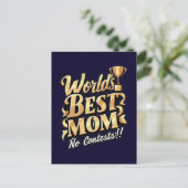 世界で一番のママ 間違いなし ポストカード (スタンド正面)