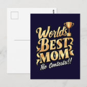 世界で一番のママ 間違いなし ポストカード (正面/裏面)