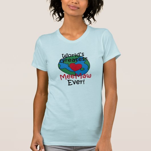世界で一番のミーマウ ハート Tシャツ (正面)