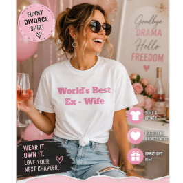 世界で一番の元妻 離婚おもしろユーモア Tシャツ