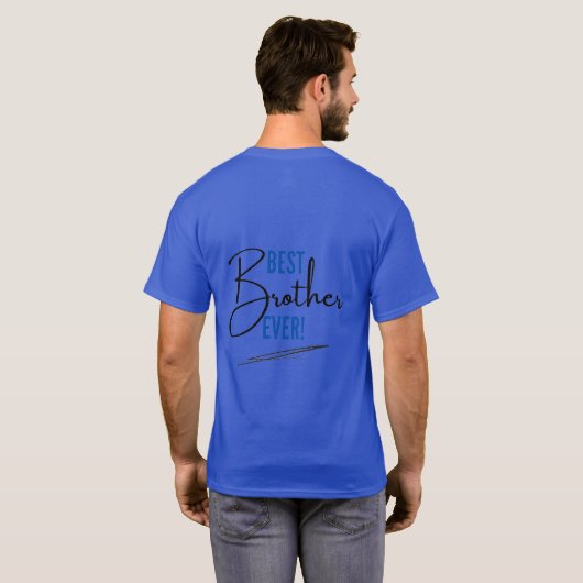世界で一番の兄貴 基本デザイン ダークTシャツ Tシャツ (裏面フル)
