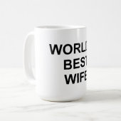世界で一番の妻 コーヒーマグカップ (正面左)