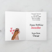 世界で一番の姉へのカスタム誕生日カード サンキューカード (内部)