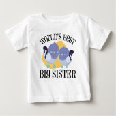 世界で一番の姉 | かわいい鳥 ベビーTシャツ (正面)