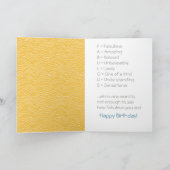 世界で一番の娘 心と魂 カード (内部)