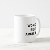 世界で一番の建築家 面白い職業 同僚 ギフト コーヒーマグカップ (正面右)