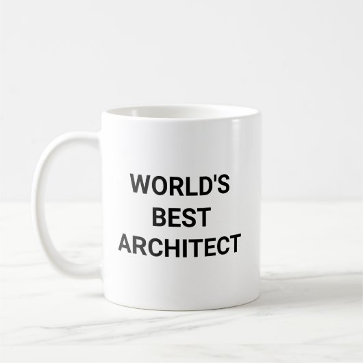 世界で一番の建築家 面白い職業 同僚 ギフト コーヒーマグカップ (左)