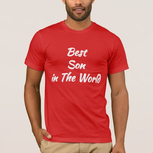世界で一番の息子に贈るクールなギフト Tシャツ (正面)