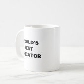 世界で一番の教育者 コーヒーマグカップ (正面左)
