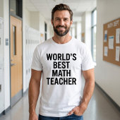 世界で一番の数学教師Tシャツ Tシャツ