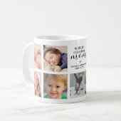 世界で一番の母フォトコラージュ コーヒーマグカップ (正面左)