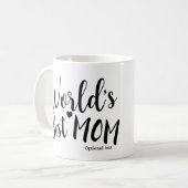 世界で一番の母 誕生日 名前入り オリジナル コーヒーマグカップ (正面左)