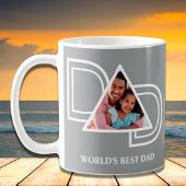 世界で一番の父さんカスタムフォト コーヒーマグカップ