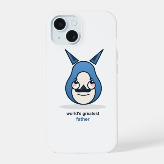世界で一番の父さんギツネ iPhone 15ケース (裏面)
