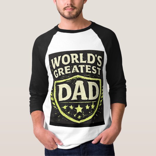 世界で一番の父 父の日 Tシャツ (正面)
