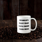 世界で一番の父 - 面白い父の日 コーヒーマグカップ