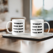 世界で一番の父 - 面白い父の日 コーヒーマグカップ