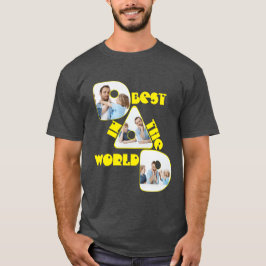 世界で一番の父, 3枚のフォトコラージュ, イエロー Tシャツ
