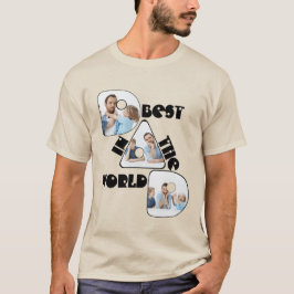 世界で一番の父, 3枚の写真コラージュTシャツ Tシャツ