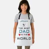 世界で一番の父、Adam ホワイト エプロン (インサイチュ)