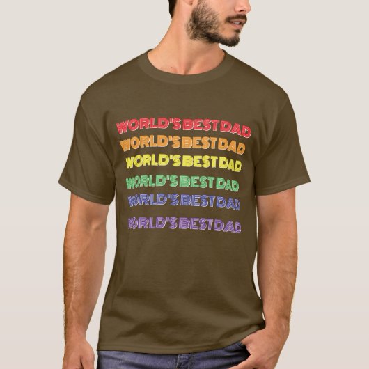 世界で一番の父 Tシャツ (正面)