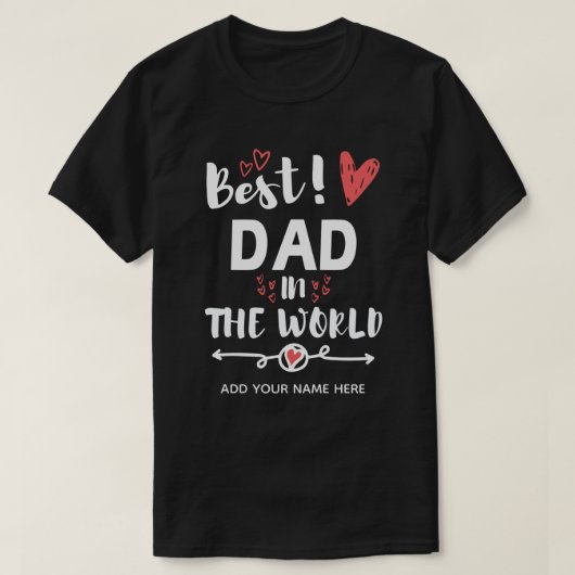 世界で一番の父 Tシャツ (デザイン正面)