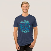 世界で一番の父Tシャツ トライブレンドＴシャツ (正面全面)