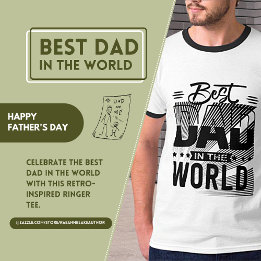 世界で一番の父Tシャツ Tシャツ