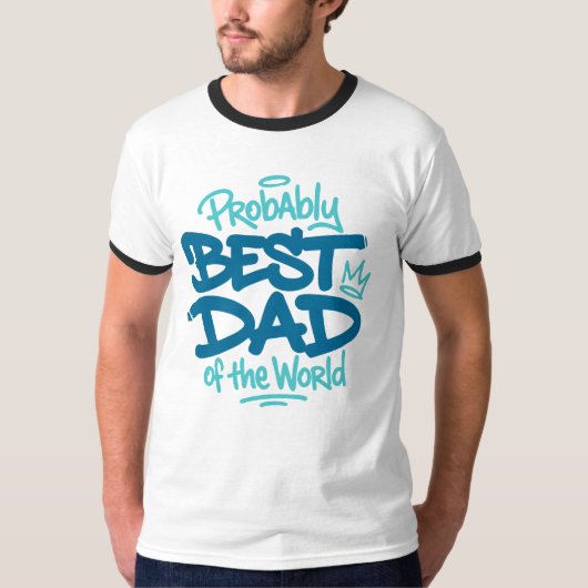 世界で一番の父Tシャツ Tシャツ (正面)