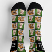 世界で一番の犬のママ フォトコラージュ ソックス (上部)