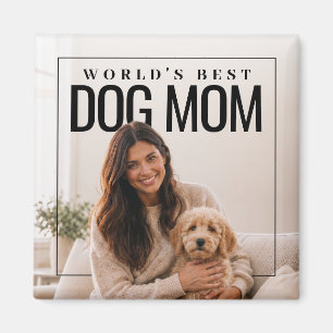世界で一番の犬のママ PhotoPop マグネット