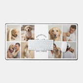 世界で一番の犬の父さん オリジナル 写真コラージュ デスクマット (キーボード&マウス)