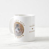 世界で一番の猫のママ ゴールド 名前入り 写真入り コーヒーマグカップ (正面左)
