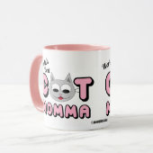 世界で一番の猫のママ ピンクマグカップ マグカップ (正面左)