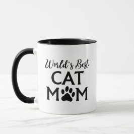 世界で一番の猫のママ マグカップ