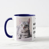 世界で一番の猫パパフォトネイビー マグカップ (左)