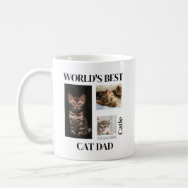 世界で一番の猫パパ 名前入りギフト コーヒーマグカップ