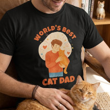 世界で一番の猫パパ 水彩カスタムフォト