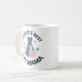 世界で一番の猫ママ コーヒーマグカップ (正面左)