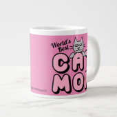 世界で一番の猫ママ 可愛い ジャンボコーヒーマグカップ (正面右)