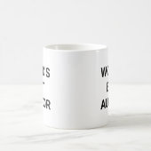 世界で一番の監査役 面白い職業 同僚へのギフト コーヒーマグカップ (中央)