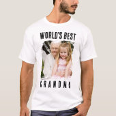 世界で一番の祖母の写真 Tシャツ (正面)