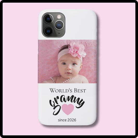 世界で一番の祖母 年から Photo Cute Case-Mate iPhoneケース