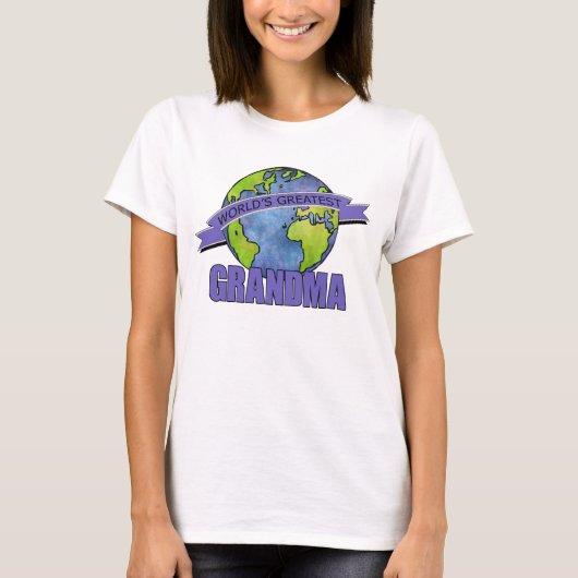 世界で一番の祖母 Tシャツ (正面)