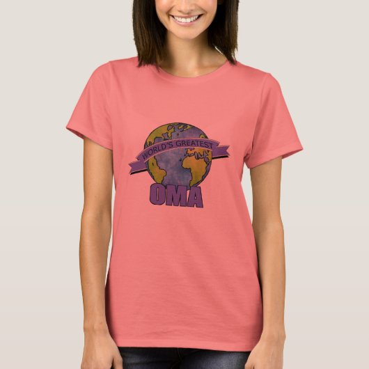 世界で一番の祖母 Tシャツ (正面)
