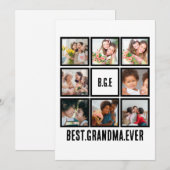 世界で一番の素敵なおばあちゃん フォトコラージュ8枚 シーズンカード (正面/裏面)