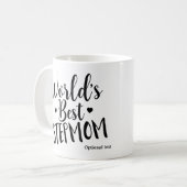 世界で一番の義母の誕生日プレゼントにカスタマイズ コーヒーマグカップ (正面左)