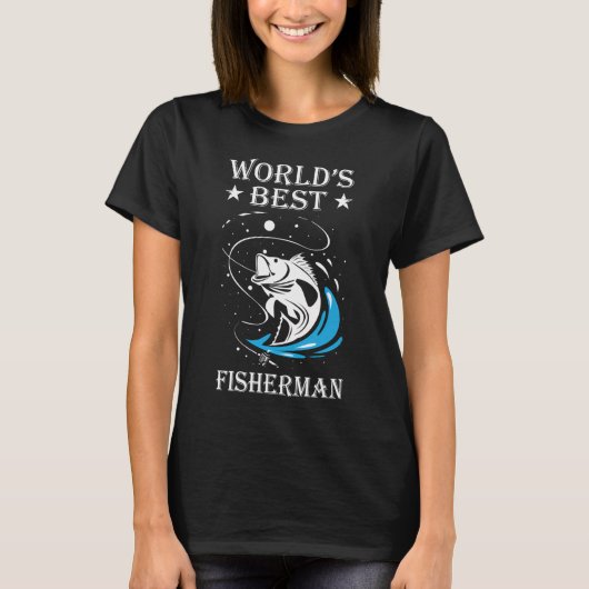 世界で一番の釣り師 面白い釣り エキスパート ルアーアングラー Tシャツ (正面)