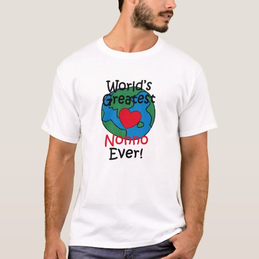 世界で一番のNonnoのハート Tシャツ (正面)