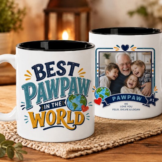 世界で一番のPawpawフォトマグ ツートーンマグカップ